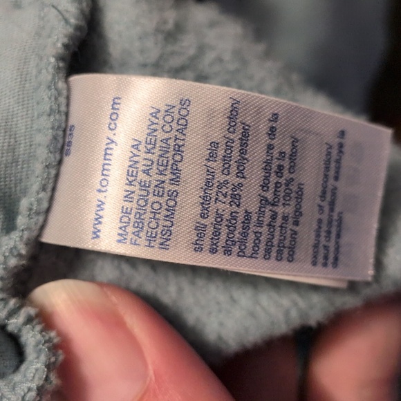 Tommy Hilfiger Relaxed Fit Hoodie Zip-up Jacket Sz L Like New! - Picture 6 of 6